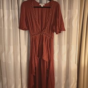 LIFE Brownish Orange Dress